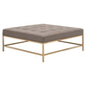 BLU Home Brule Upholstered Coffee Table - Ore Gray Furniture