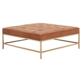 BLU Home Brule Upholstered Coffee Table - Whiskey Brown Furniture