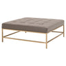 BLU Home Brule Upholstered Coffee Table - Whiskey Brown Furniture orient-express-6702.OGRY-BBRS