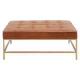 BLU Home Brule Upholstered Coffee Table - Whiskey Brown Furniture orient-express-6702.WHBRN-BBRS