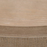 BLU Home Cane Coffee Table Furniture orient-express-8091.SGRY-OAK/CN