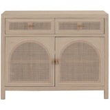 BLU Home Cane Media Cabinet Furniture orient-express-8089.SGRY-OAK/CN