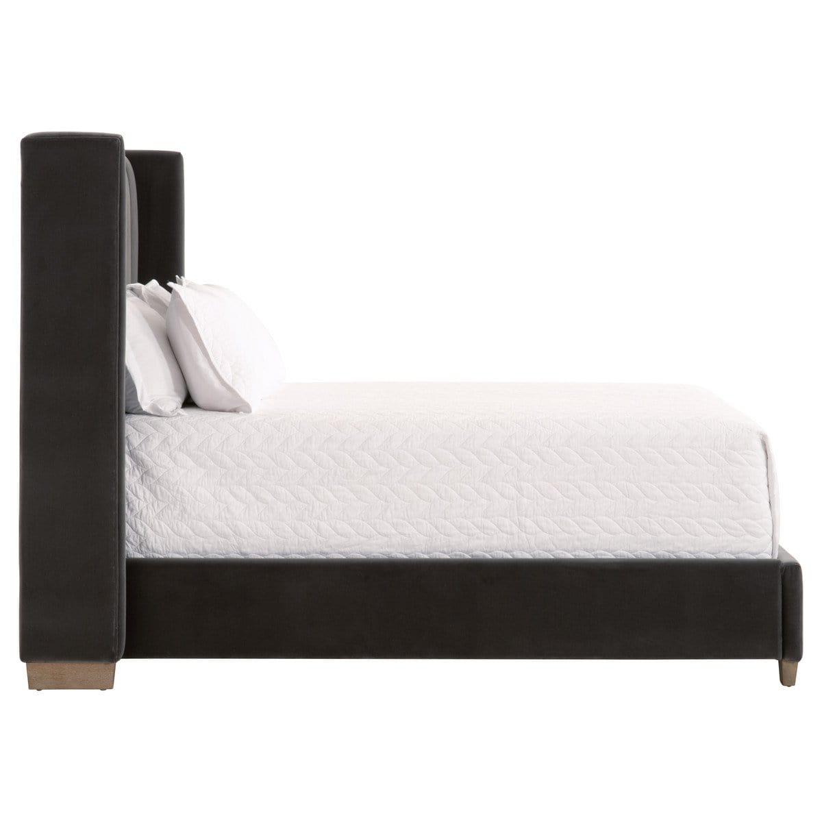 BLU Home Chandler Bed - Cream Velvet Furniture