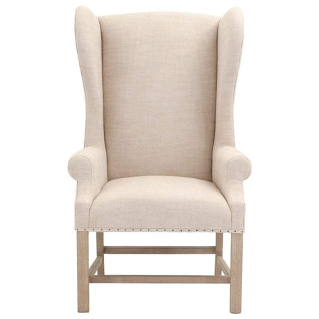 BLU Home Chateau Arm Chair - Bisque French Linen Furniture orient-express-6417UP.BIS-BT/NG