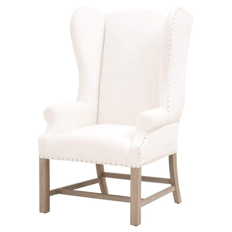 BLU Home Chateau Arm Chair - Bisque French Linen Furniture orient-express-6417UP.LPPRL-BT/NG
