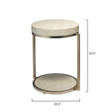 BLU Home Chester Round Side Table Furniture jamie-young-LSCHESTERIV 688933028997