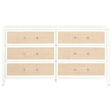 BLU Home Holland 6-Drawer Double Dresser Furniture orient-express-6148.WHT/NAT