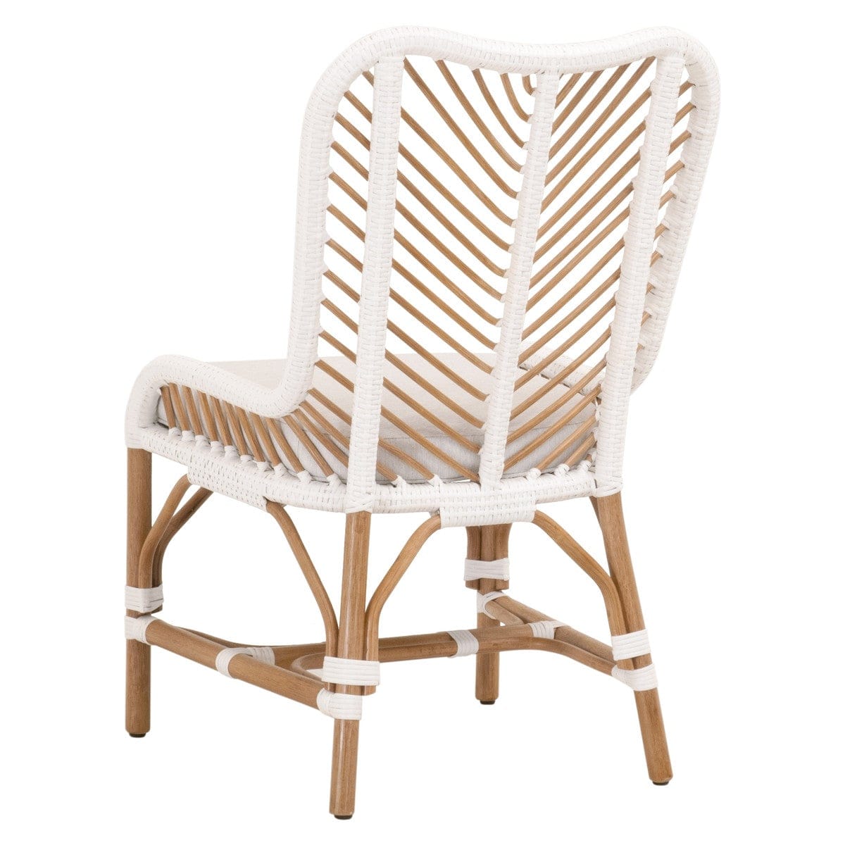 BLU Home Laguna Dining Chair (Set of 2) Furniture orient-express-6833.NAT-R/WHT/NR