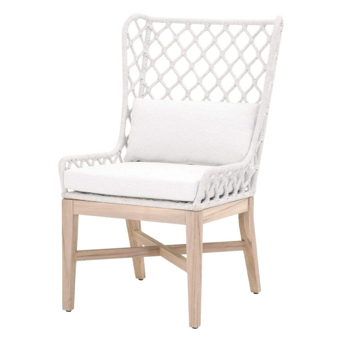BLU Home Lattis Outdoor Wing Chair Furniture orient-express-6804.WHT/WHT/GT