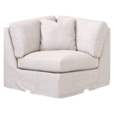 BLU Home Lena Modular Slope Arm Slipcover Corner Chair Sofas orient-express-6603-CRN.BISQ