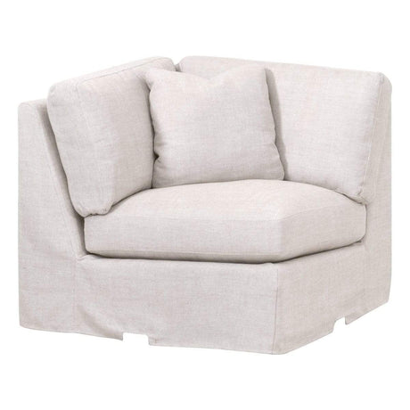 BLU Home Lena Modular Slope Arm Slipcover Corner Chair Sofas orient-express-6603-CRN.BISQ
