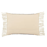 BLU Home Liri Edris Indoor/Outdoor Lumbar Pillow - White/Blue Pillow & Decor jaipur-PLW103711 887962887999
