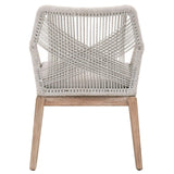 BLU Home Loom Arm Chair - Taupe and White (Set of 2) Furniture orient-express-6809KD.WTA/PUM/NG 00842279113810