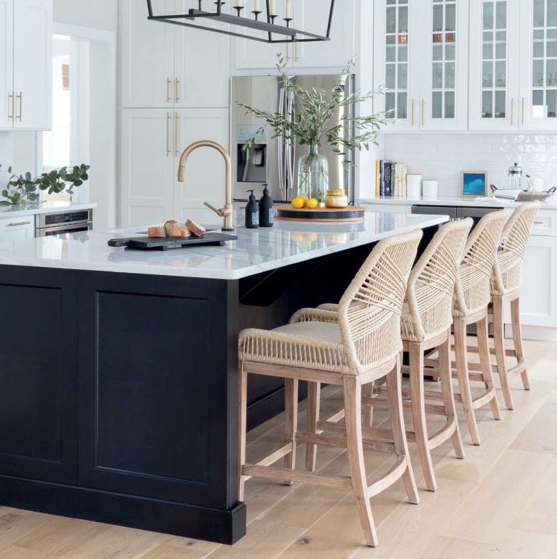 Blue and white on sale counter stools