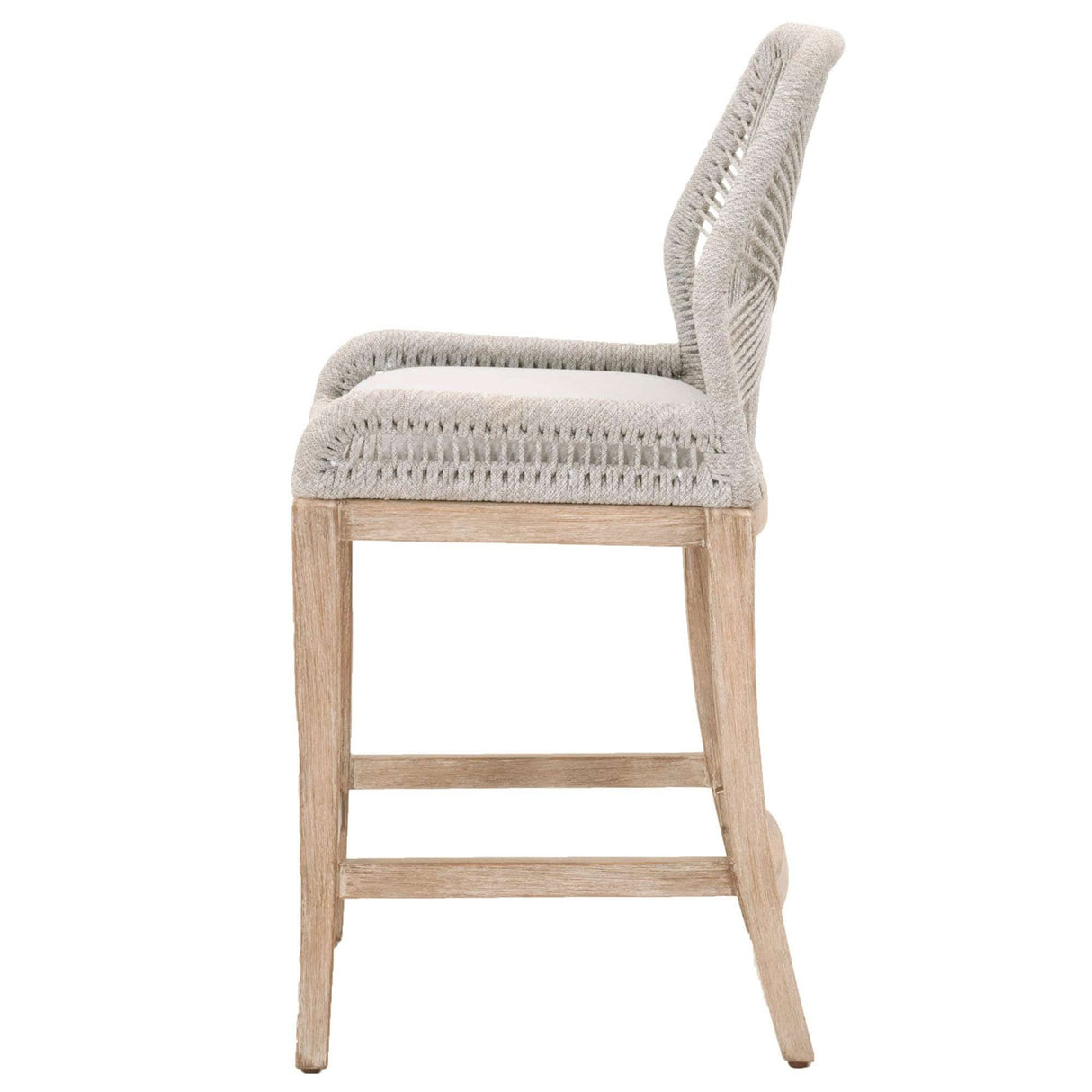 BLU Home Loom Counter Stool - Taupe and White Furniture orient-express-6808CS.WTA/PUM/NG