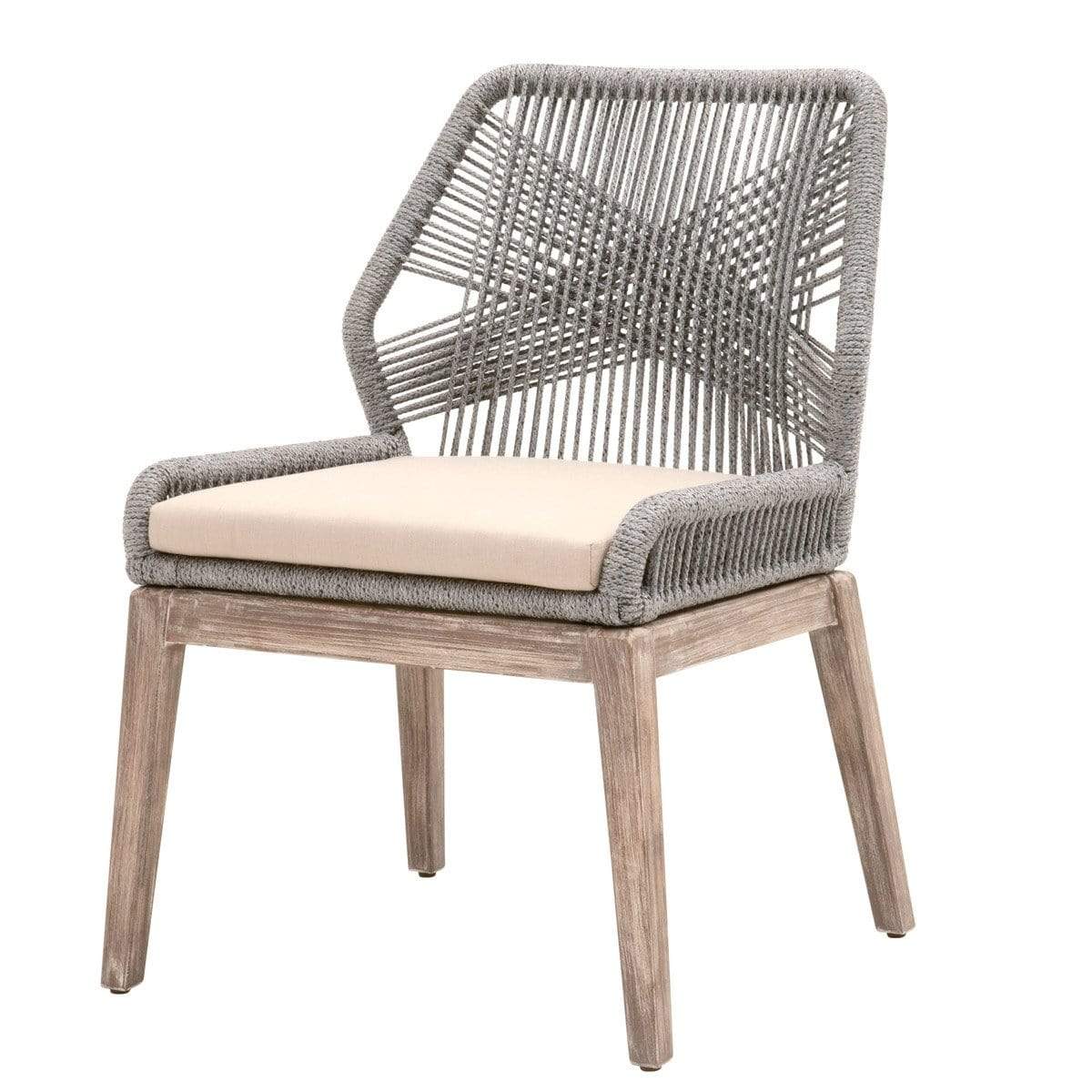 BLU Home Loom Dining Chair - Platinum (Set of 2) Furniture orient-express-6808KD.PLA/LGRY/NG 00842279106058