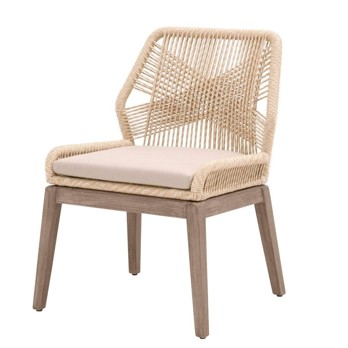 BLU Home Loom Dining Chair - Sand (Set of 2) Furniture orient-express-6808KD.SND/FLGRY/NG 00842279106041