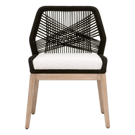 BLU Home Loom Dining Chair (Set of 2) Furniture orient-express-6808KD.BLK/WHT/NG