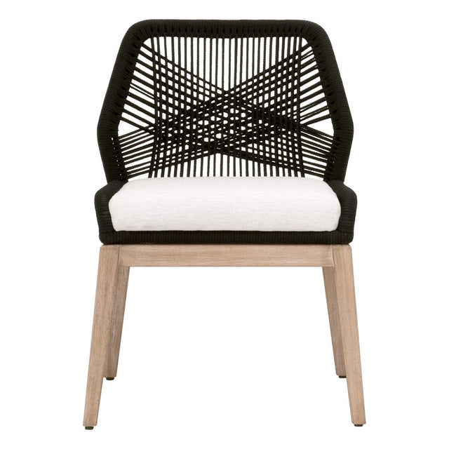 BLU Home Loom Dining Chair (Set of 2) Furniture orient-express-6808KD.BLK/WHT/NG