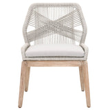 BLU Home Loom Dining Chair - Taupe and White (Set of 2) Furniture orient-express-6808KD.WTA/FPUM/NG 00842279113803