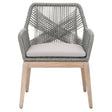 BLU Home Loom Outdoor Arm Chair - Platinum (Set of 2) Furniture orient-express-6809KD.PLA/SGRY/GT