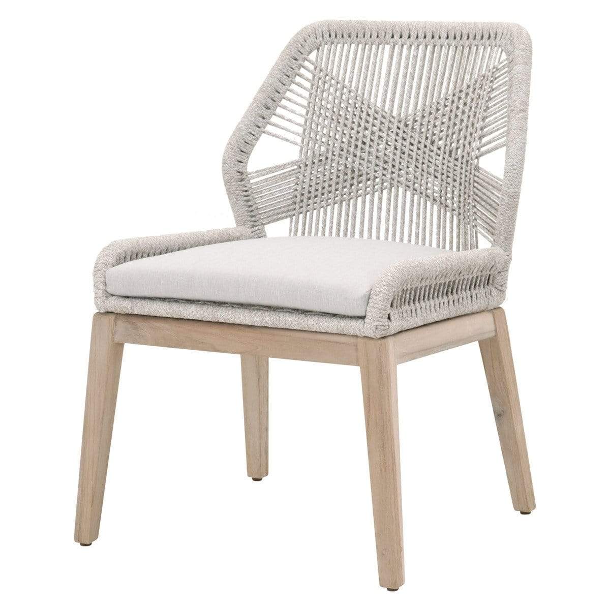 BLU Home Loom Outdoor Dining Chair - Platinum (Set of 2) Furniture orient-express-6808KD.WTA/PUM/GT 842279146573