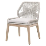 BLU Home Loom Outdoor Dining Chair - Taupe & White (Set of 2) Furniture orient-express-6808KD.WTA/PUM/GT