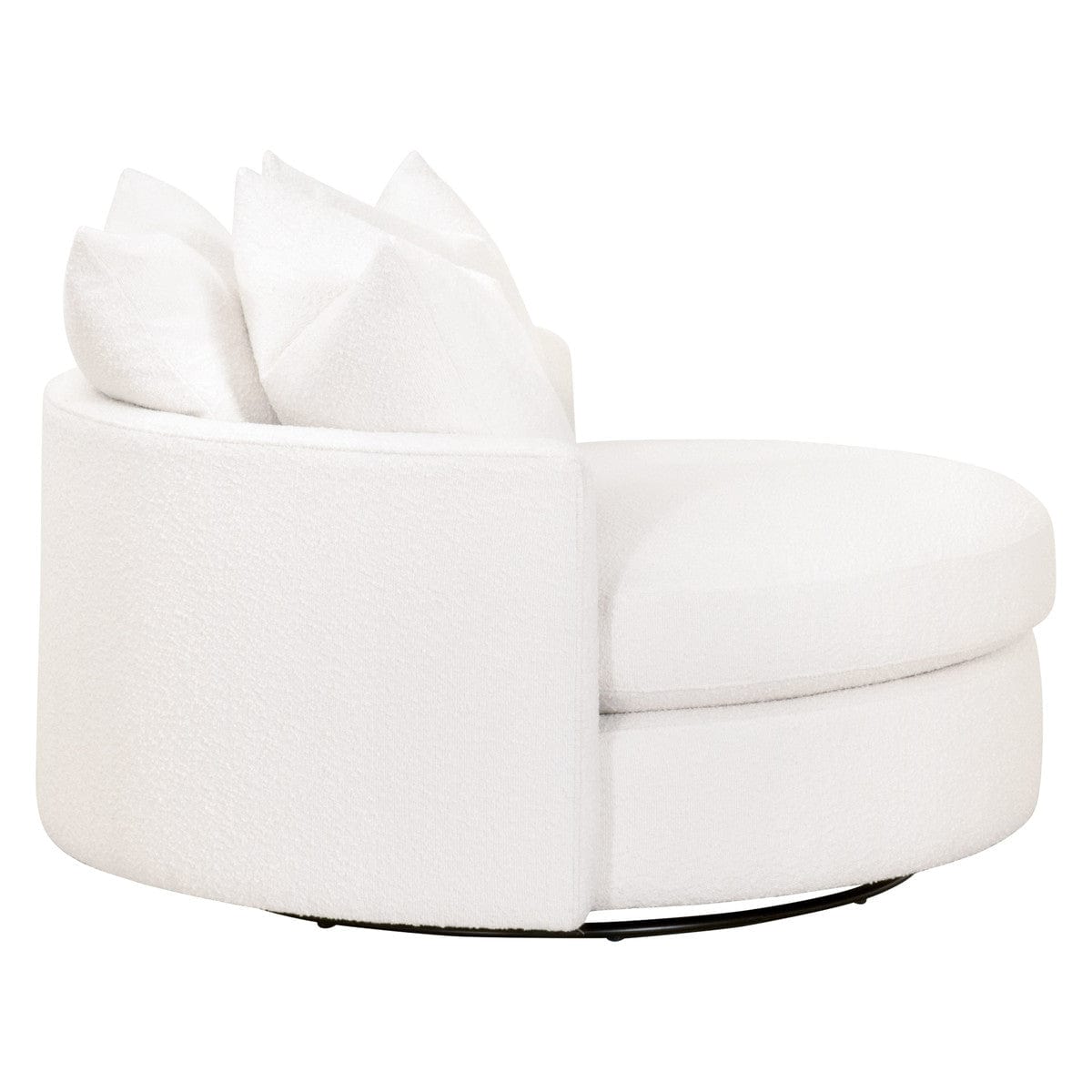 Boucle chair online swivel