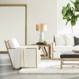 BLU Home Manhattan Wood Trim Sofa Chair Furniture orient-express-6720-1.LPPRL/NG