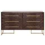 BLU Home Mosaic Double Dresser - Rustic Java Furniture orient-express-6049-RJAV 00842279102098