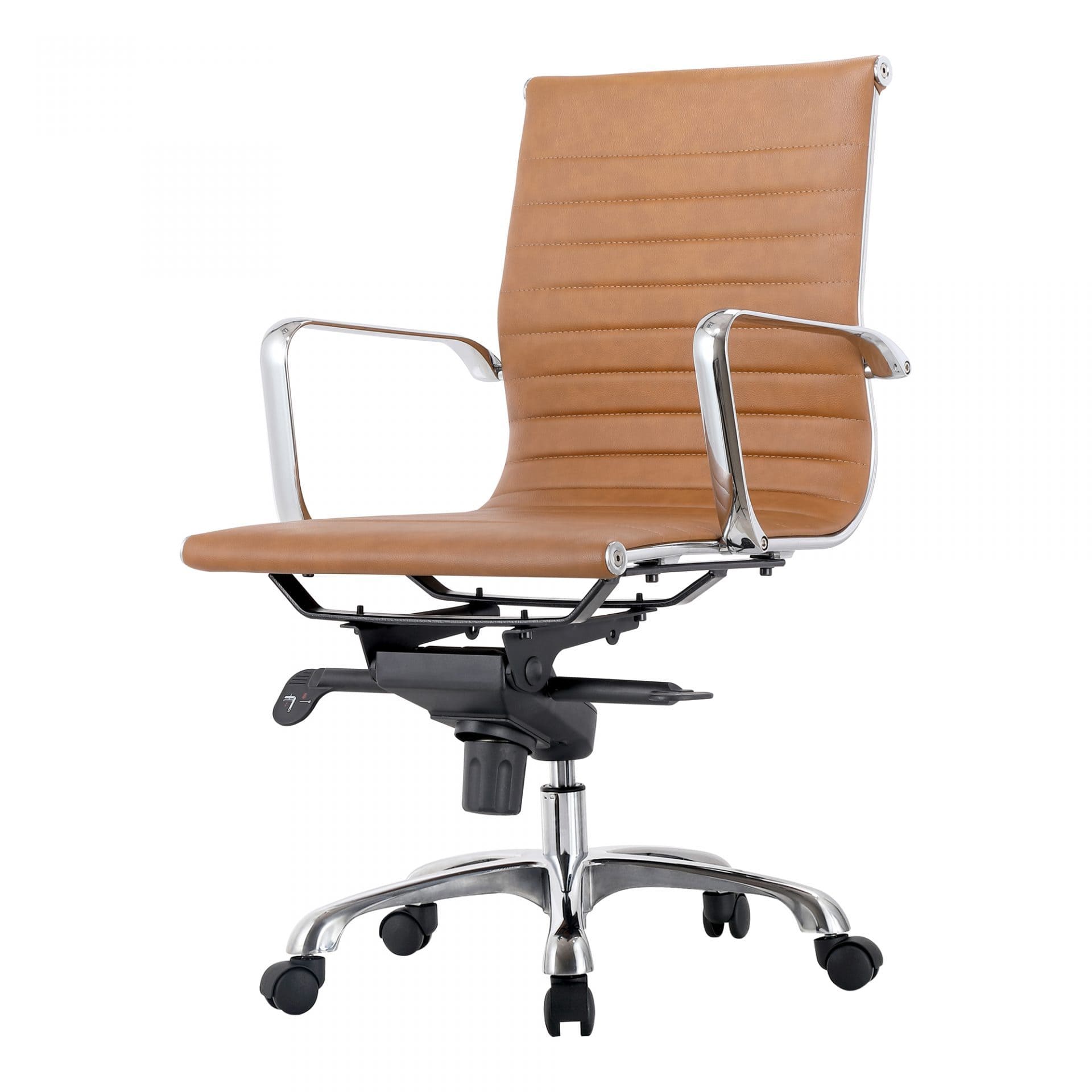 BLU Home Omega Swivel Office Chair Low Back - Tan