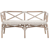 BLU Home Palisades Bench Furniture orient-express-4120.STO-WHT/MGRY