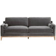 BLU Home Parker 86" Post Modern Sofa - Dark Dove Velvet Furniture orient-express-6602-3.DDOV/NG 00842279116002
