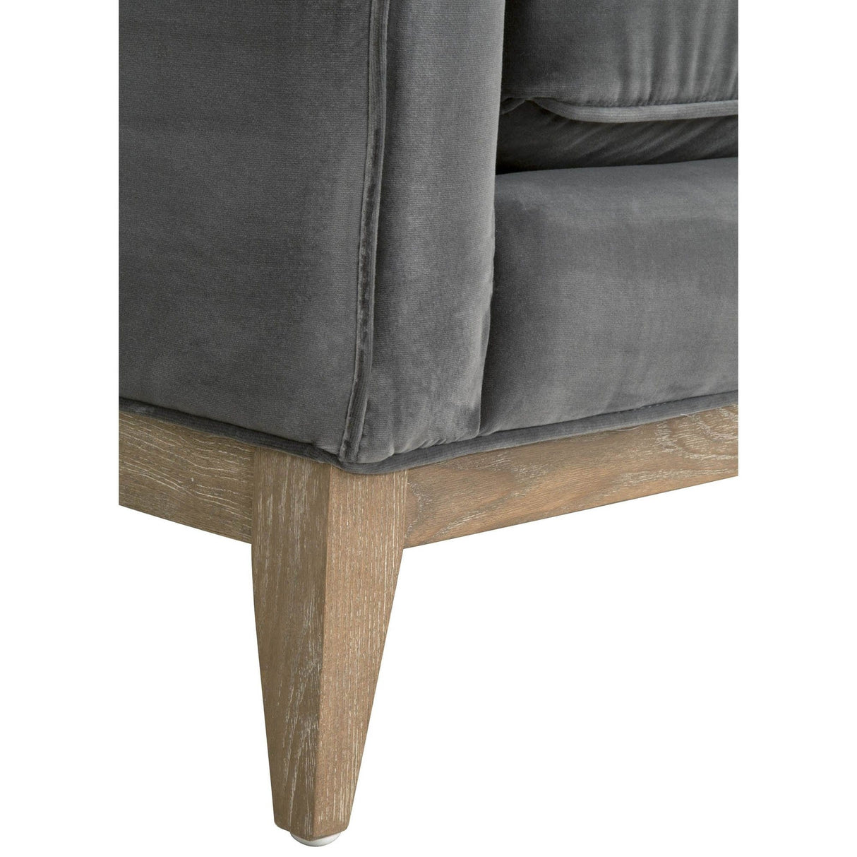 BLU Home Parker 86" Post Modern Sofa - Dark Dove Velvet Furniture orient-express-6602-3.DDOV/NG 00842279116002