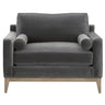 BLU Home Parker Post Modern Sofa Chair - Dark Dove Velvet Furniture orient-express-6602-1.DDOV/NG