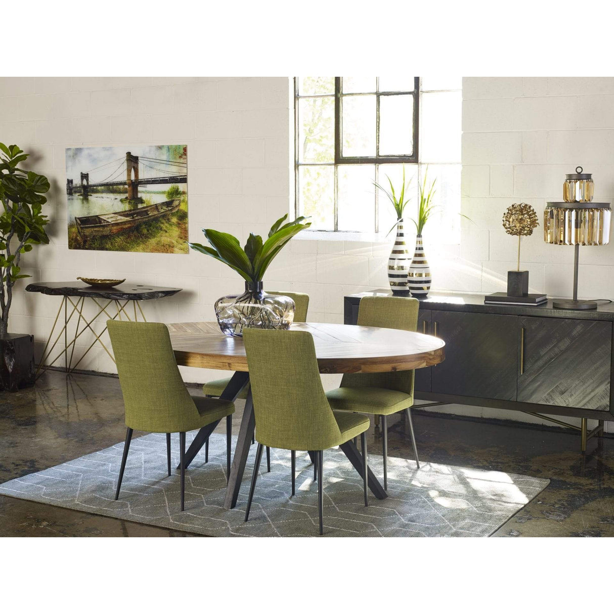 BLU Home Parq Oval Dining Table Furniture moes-TL-1019-14