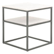 BLU Home Perch End Table Furniture orient-express-1731.GM/WHT