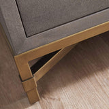 BLU Home Strand Shagreen 3-Drawer Nightstand Furniture