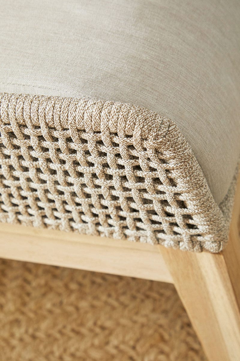 BLU Home Tapestry Outdoor Footstool Furniture essentials-6851FS.WTA/PUM/GT