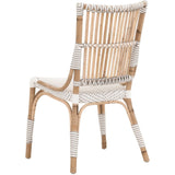 BLU Home Tulum Dining Chair Furniture orient-express-4111.WHT-STO/NAT