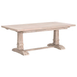 BLU Hudson Rectangle Extension Dining Table - Natural Gray Furniture orient-express-6015.NG