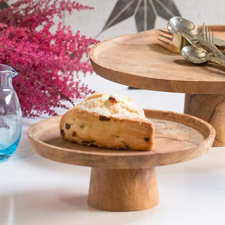 Blue Pheasant Fabre Cake Stand (Pack of 2) Decor