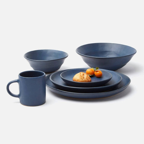 Blue Pheasant Marcus Dinnerware Set - Matte Navy Decor