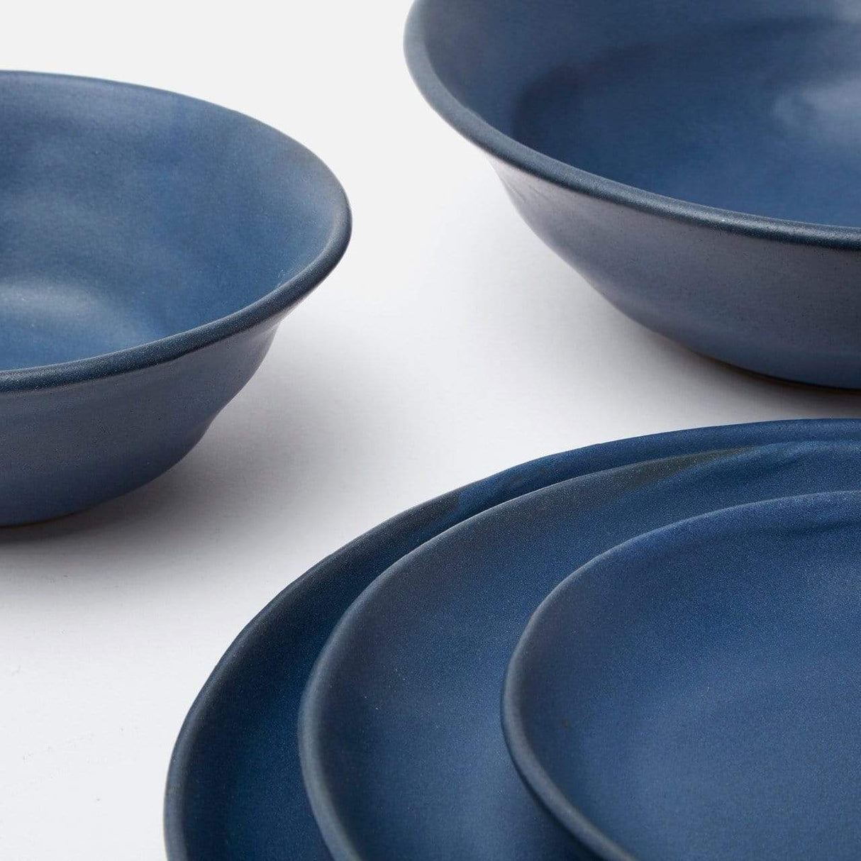 Blue Pheasant Marcus Dinnerware Set - Matte Navy Decor
