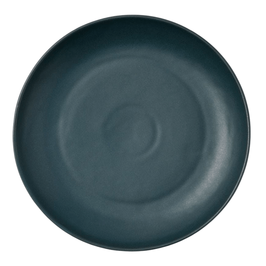Blue Pheasant Marcus Round Serving Platter (Pack of 2) - Midnight Teal Pillow & Decor
