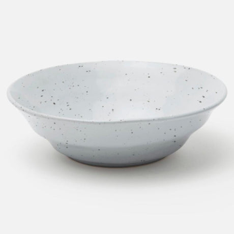 Blue Pheasant Marcus Tapered Serving Bowls - White Salt Glaze Decor