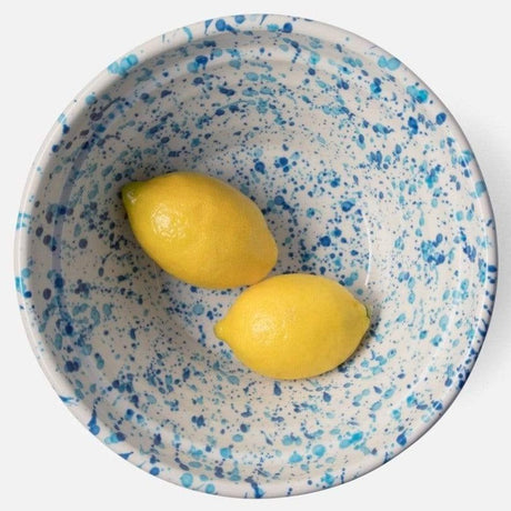 Blue Pheasant Mark D. Sikes Sconset Serving Bowls - Mixed Blue Spongeware Decor