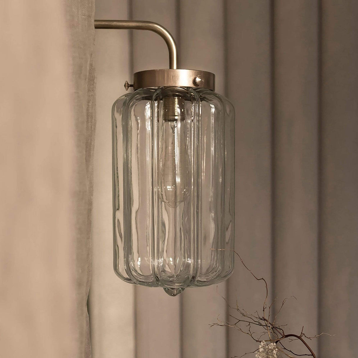 BoBo Intriguing Objects Glass Wall Lamp Clear Deco Lighting bobo-BI042-53-2