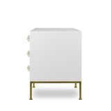 Boyd Formal 6 Drawer Dresser - Eloquent White Lacquer Furniture boyd-1304117