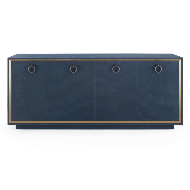 Villa & House Ansel 4-Door Cabinet - Navy Blue Furniture villa-house-ANS-450-5198-PULL-OWE-88